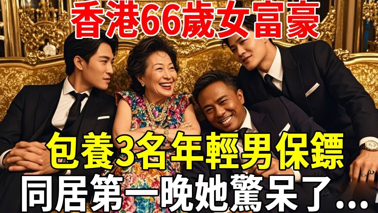 香港66歲女富豪包養3名年輕男保鏢，同居第一晚，她驚呆了...#蝴蝶飛飛 #民間故事 #奇聞趣事 #古代小說#懸疑#老年情感