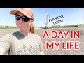 A DAY IN MY LIFE | Chickens, Vineyard, & Planting Corn all in one day!