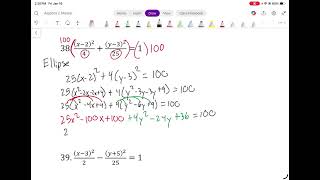 Chapter 10   Classifying Conics and Writing Equations in Expanded Form Examples 3 and 4