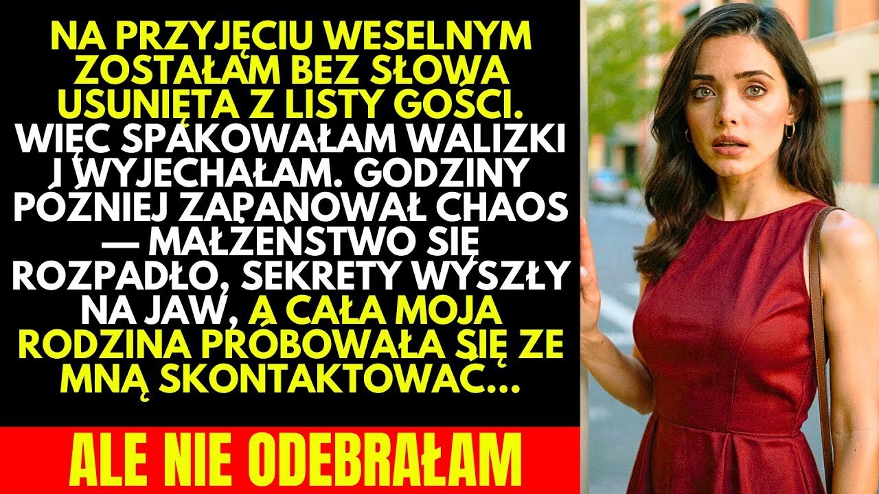 Zostałam WYKLUCZONA ze ślubu 2 GODZINY WCZEŚNIEJ — to, co nastąpiło, ZRUJNOWAŁO RODZINĘ