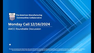 Dec 16: AMCC Roundtable Discussion