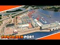 Huge Container Port Build in Cities: Skylines | Timelapse Build | Ep. 10