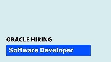 ORACLE hiring Software Developer 1 | Fresher software jobs