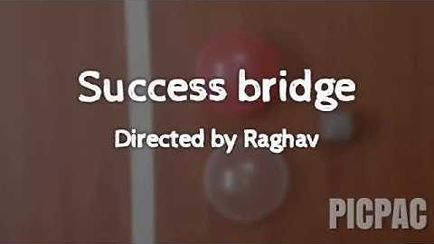 Success bridge - A Stop motion animation by Raghav