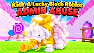 Frozen Update & 100x Luck Got Me INFINITY COSMIC in Kick A Lucky Block Roblox!