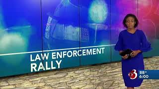 Protesters clash at pro-police rally