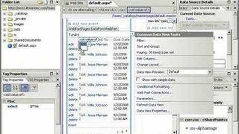 Enabling Editing in Data Views with SharePoint Designer 2007