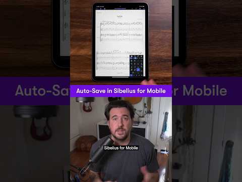 Auto-Save on Sibelius for mobile continuously backs up progress, keeping your ideas safe