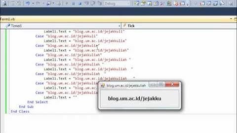 Membuat Animasi Label di Visual Basic 2010, how to make label animation in visual basic 2010