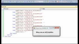 Membuat Animasi Label di Visual Basic 2010, how to make label animation in visual basic 2010
