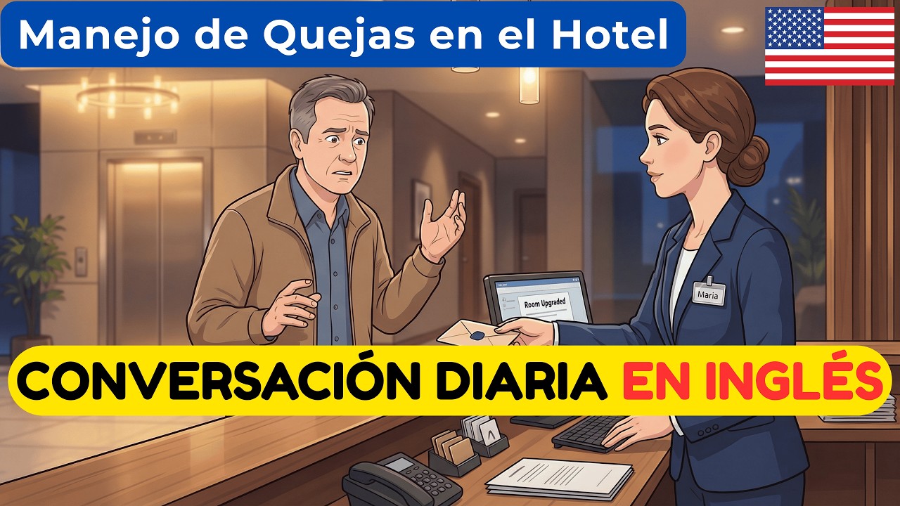 Mejora tu Escucha en Inglés Rápido: Manejo de Quejas en el Hotel (Acento Americano) 🇺🇸