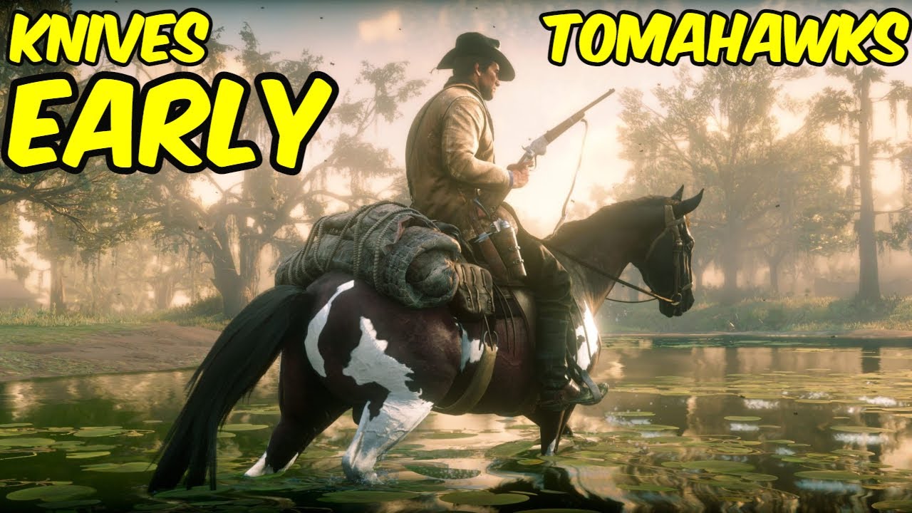 Red Dead Redemption 2 Free knives and tomahawks early in the game YouTube