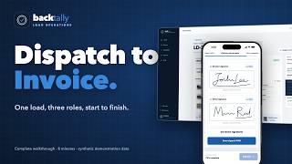 Trucking Dispatch Software Demo | Backtally: POD & Invoicing