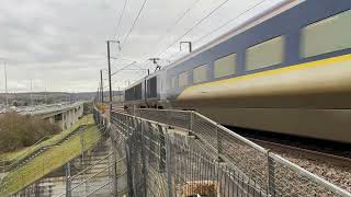 Eurostar E300 High Speed P At Medway Bridge 040223