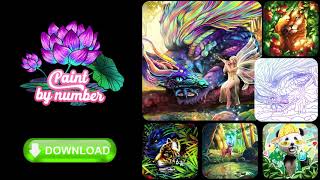 Coloring Book App | Offline | Free Images | Family Gams | Tap Color by Number screenshot 3