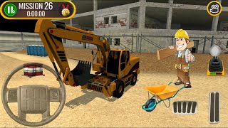 حفار كبير يقود في موقع البناء Truck Driver - أفضل لعبة Android screenshot 3