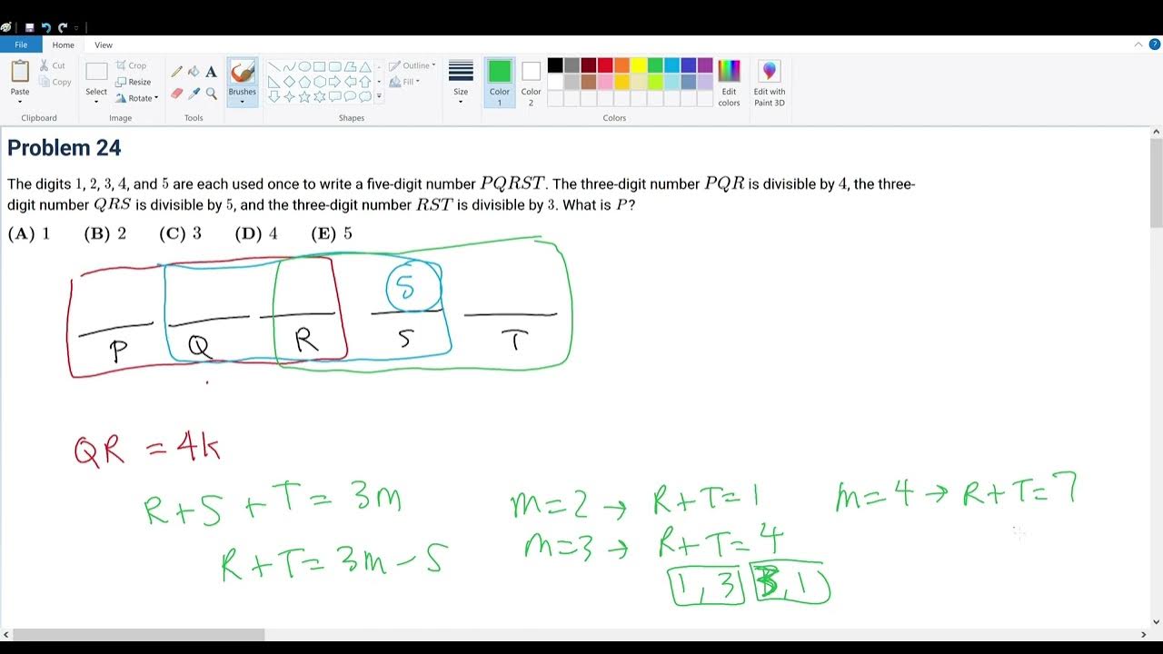 AMC 8 2016 Problem 24 - YouTube