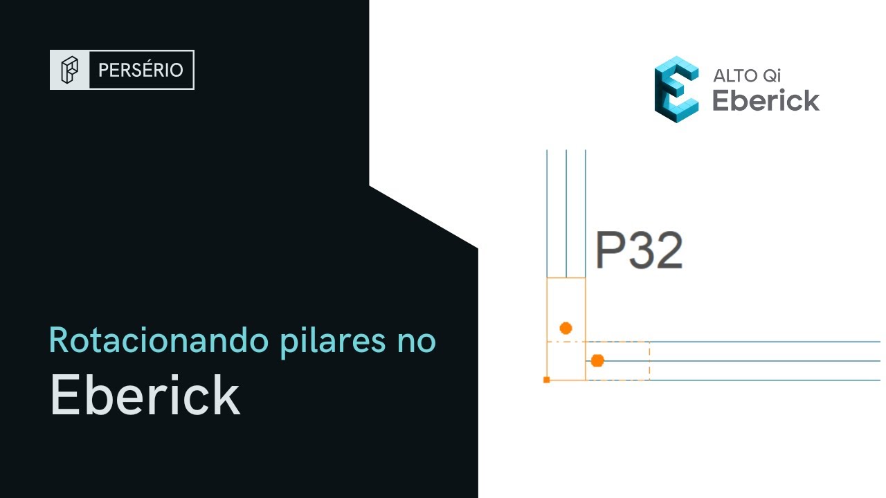 Como rotacionar corretamente os pilares no Eberick? - YouTube