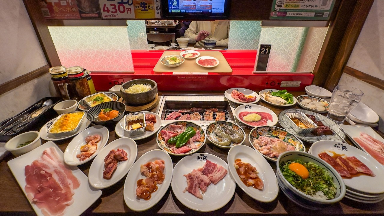 $27 All You Can Eat BBQ Conveyor in Japan