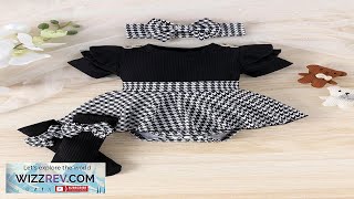 1pc Baby Girls' Cute & Comfy Short Sleeve Patchwork Bodysuit + Sock