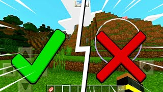 Minecraft PE - How to remove circle in mcpe (Non Split Controls)