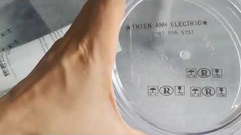 Máy in date cầm tay TA-01 in logo lên hộp nhựa #mayindatecamtay