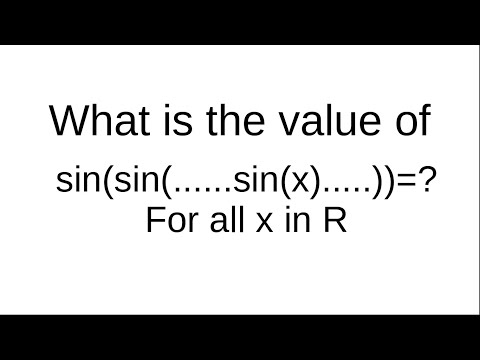 The nesting of a sine function within infinitely many sine functions.
