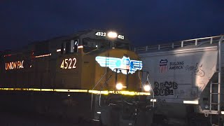 UP 4522 leads an eastbound Intermodal train in Boonville, MO 12/12/20
