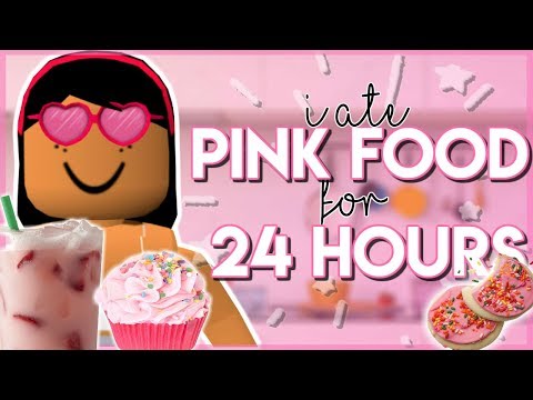 I Only Ate Pink Food For 24 Hours Challenge Very Funny