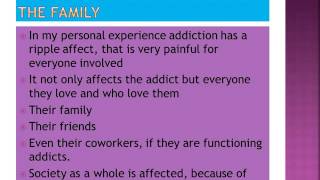 Addiction The Affects On The American Family Capstone Project Presentation Joy Lunsford