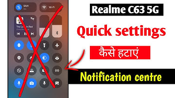 Realme C63 5G Lock screen quick settings | disable control center on lock screen | notification 