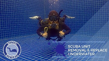 How to Remove and Replace BCD Scuba Unit (Underwater) 🥽 PADI Divemaster Skill Circuit