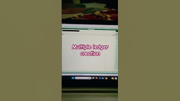 How to create multiple ledger in tally erp9