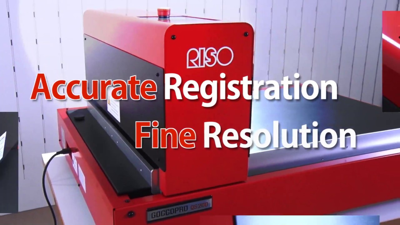 Riso Goccopro QS200 - YouTube