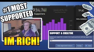 Tfue Reveals How Many Support Of Creators He Has Over 900K