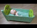 Идея кроватки для кукол из картона \Cardboard doll crib idea