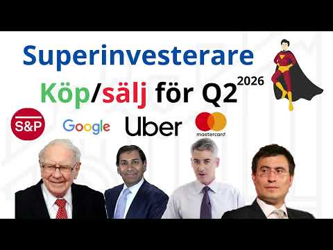 Vad köpte och sålde Superinvesterarna för Q2 – Uber, Alphabet och Microsoft