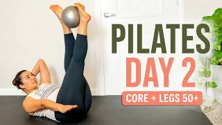 Pilates for Adults 50+ | Day 2 Core + Legs