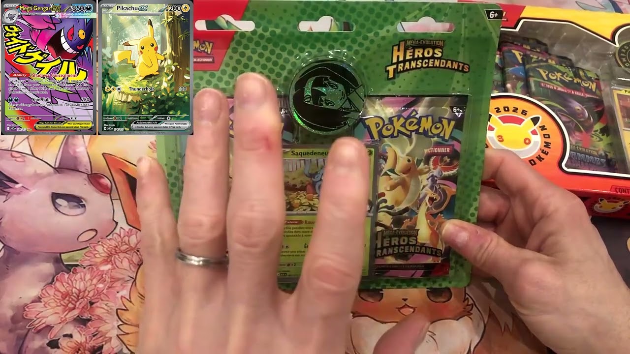 ME2.5 Heros Transcendants taux de drop prix des cartes coffret 30 ans Pikachu