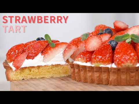 파트슈크레로 베이직한 딸기타르트 만들기 : Strawberry <strong>Tart</strong> [만개의레시피]