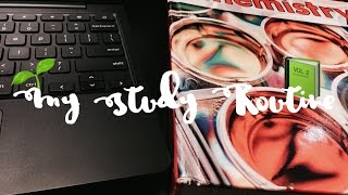 my study routine - chemistry