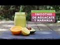 BATIDO CREMOSO CON NARANJA | Receta de smoothie para el desayuno | Smoothie fácil y rico