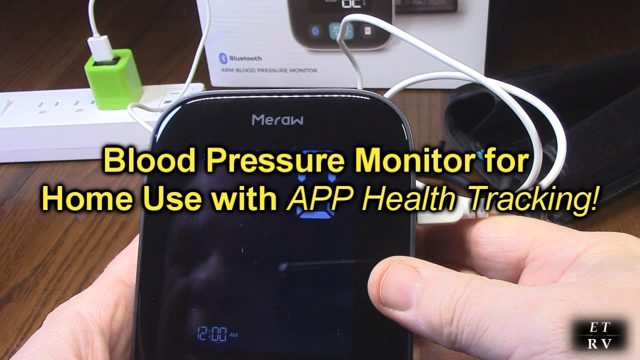 Meraw Blood Pressure Monitor Home Use, Blood Pressure Cuff Digital Arm,  Blood Pressure Monitor Automatic Cuff 8.7-16.5 Bluetooth App Tracking