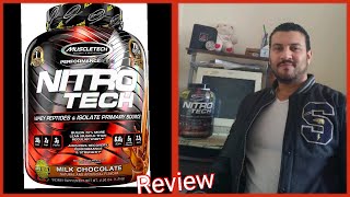 مراجعة الواي بروتين نيترو تك. معلومة عن فوائد  مضغ الطعام NITRO TECH MUSCLE TECH