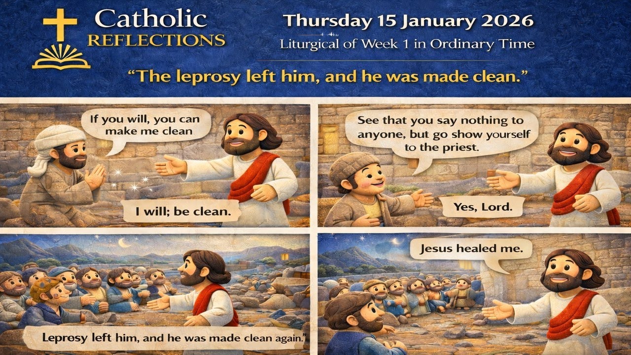 Catholic Reflections - Thursday 15 January 2026, Thursday of week 1 in Ordinary Time, Mark 