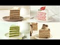 당신이 필요했던 제누와즈 모음영상 (모카,딸기,녹차,얼그레이) /Various Flavored Sponge cake compilations.