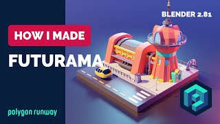 Futurama in Blender 2.8 - Low Poly 3D Modeling