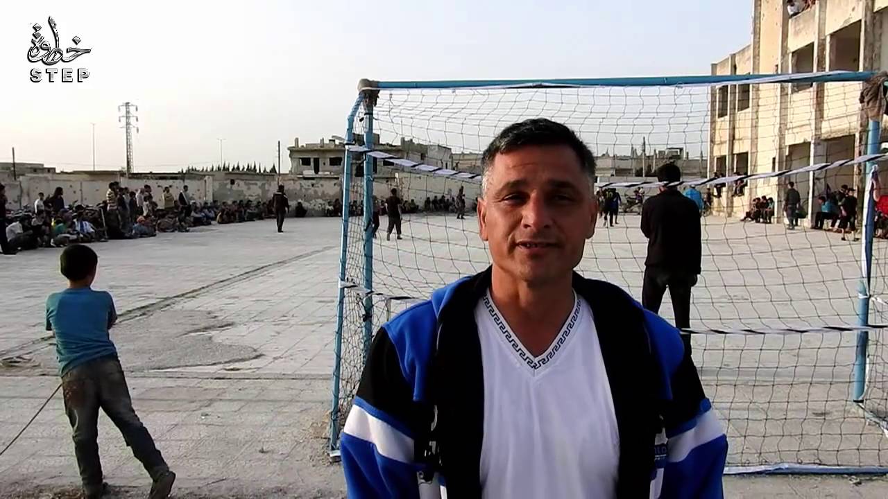 خطوة || جانب من الفعالية الرياضية في مدينة تلبيسة بريف حمص للتخفيف من هول الحرب