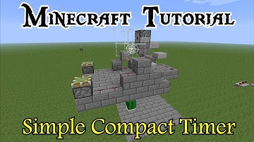 Minecraft Tutorial 1.4.6: Simple Compact Timer