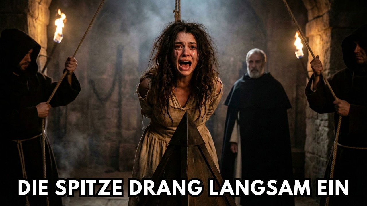 Was war die JUDAS-WIEGE für KETZER? HOLZ-Pyramide DRANG von UNTEN ein - ZERRISS alles LANGSAM!